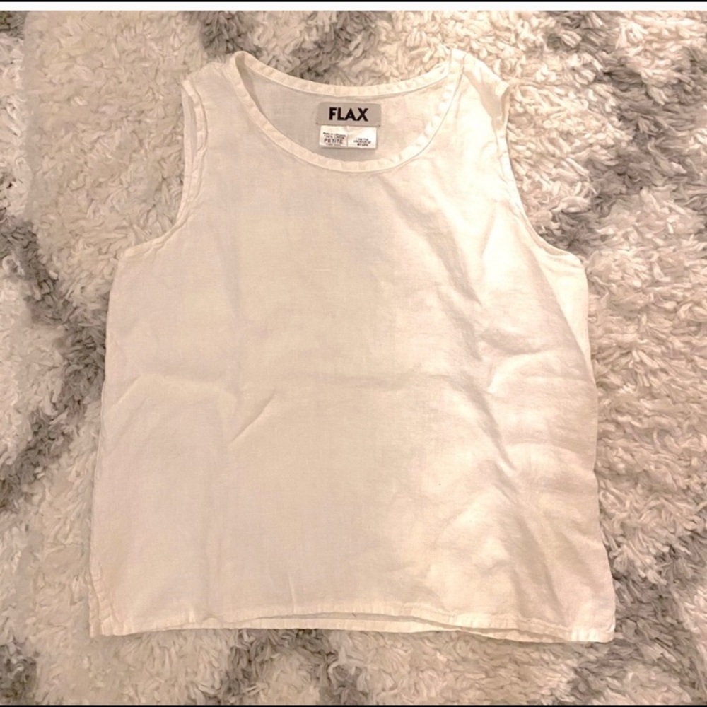 Flax linen tank